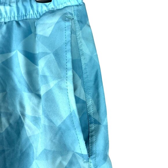 Spyder Swim Trunks Mens XXL Geometric Blue Brief  Lined Pockets & Drawstring - Picture 6 of 10